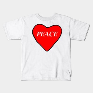 Peace Heart Kids T-Shirt